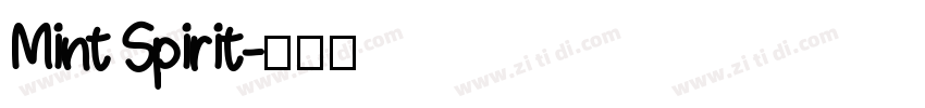 Mint Spirit字体转换